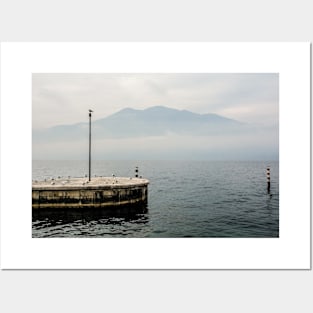 Winter Lake Garda at Castelletto Posters and Art